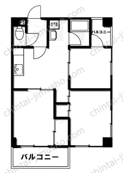 EIGHT BLDG. -KoyasuⅢ-3階の間取図