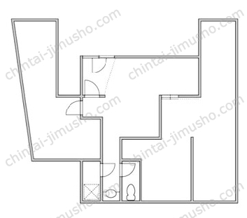 小菅第二ビル2階の間取図