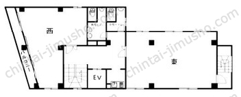 第2開新社ビル4階の間取図