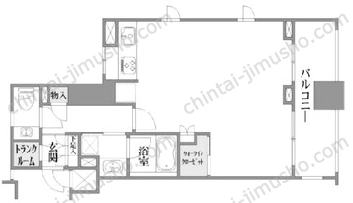 ステージグランデ新川6階の間取図