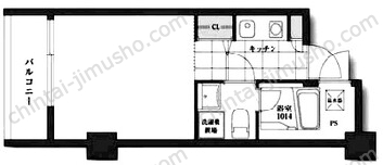 ホテル＆レジデンス六本木7階の間取図
