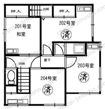 メイクハウス二葉2階の間取図