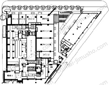 THE ROPPONGI TOKYO PLAZA／THE ROPPONGI TOKYO CLUB RESIDENCE2階の間取図