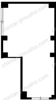 竹善ビル1階の間取図