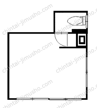 ひまわりビル1階の間取図