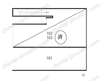 三上ビル1階の間取図