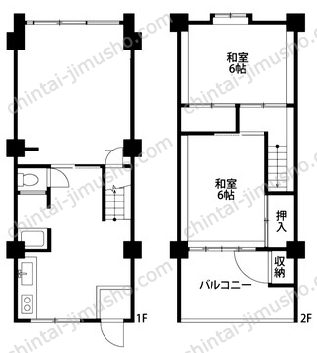 （仮称）向原3丁目貸店舗一棟の間取図