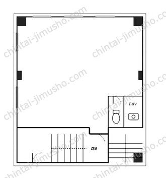 笹塚2丁目店舗1階の間取図