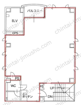 八重洲KNビル5階の間取図