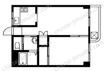 STハイツ4階の間取図