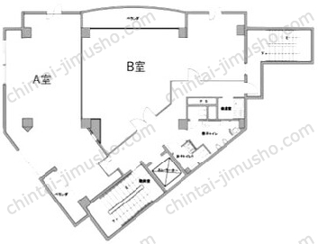 ダイトー本社ビル別館6階の間取図