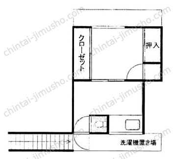 若林荘2階の間取図