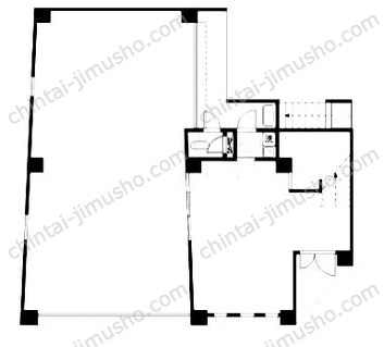 西八樋口ビル1階の間取図