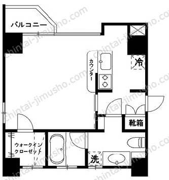 ヒルトップ壱岐坂3階の間取図