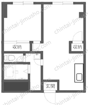 青木ビル5階の間取図