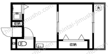 ストーンハイツ1階の間取図