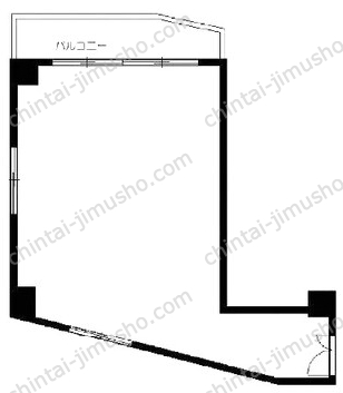 越一ビル8階の間取図