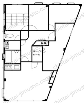 千葉ビル3階の間取図
