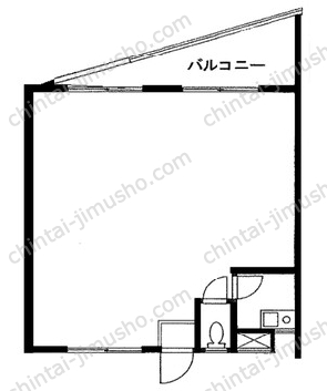 幡ヶ谷1丁目貸事務所6階の間取図