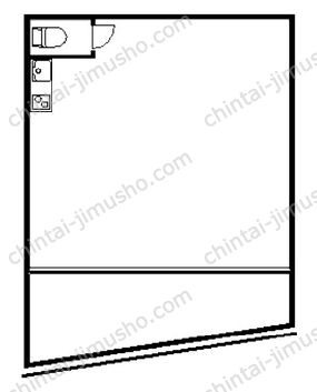 Fマンション1階の間取図