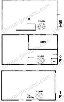 佐賀町倉庫一棟の間取図