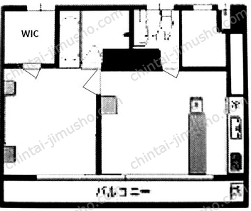 六本木グランドール5階の間取図