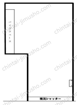 土野ビル1階の間取図