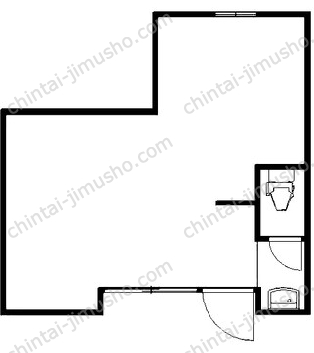 大江店舗1階の間取図