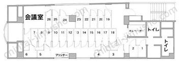 陶香堂ビル／赤坂見附ライズオフィス5階の間取図