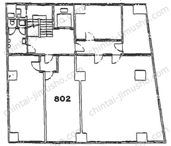 友野本社ビル8Fの間取図