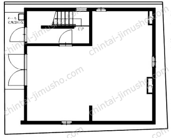 MAISON SA XIX1階の間取図