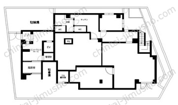 （仮称）徳丸3丁目貸店舗1階の間取図