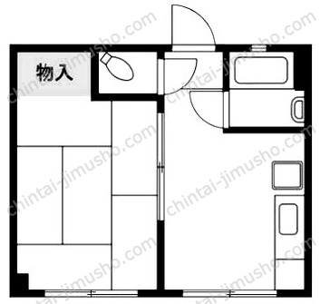ヴィラアキモト3階の間取図