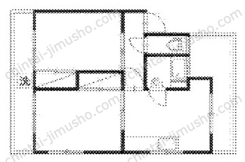 荒井マンション3階の間取図