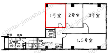 矢板ビル4階の間取図
