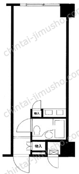 朝日六番町マンション6階の間取図