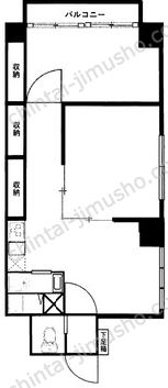 赤坂ヴィラージュ3階の間取図