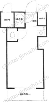 豊榮アルベルゴ上野4階の間取図