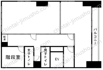 ニッケイビル9階の間取図
