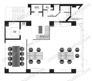 BizSQUARE GINZA5階の間取図