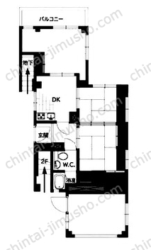 EDIFICE西新宿1階の間取図