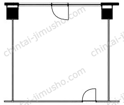 オーラムビル6階の間取図