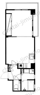 月村マンションNo.33の間取図