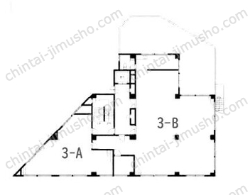 左入町ビル3階の間取図