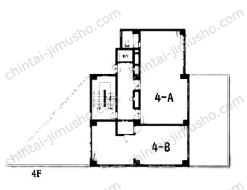 左入町ビル4階の間取図