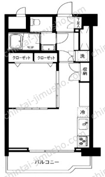 六義園アビタシオン8階の間取図