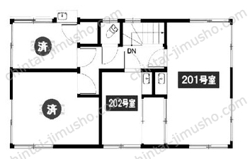 シャラナム東高円寺2階の間取図