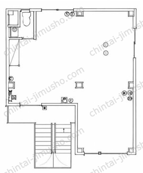 小山ビル2階の間取図