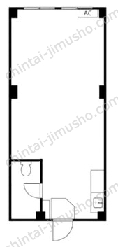 秀和外苑レジデンス2階の間取図