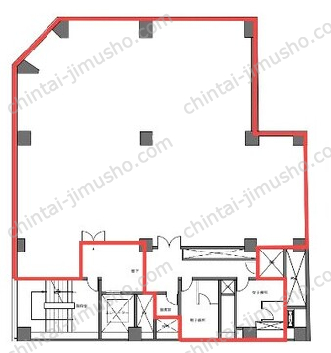 坂田ビル8階の間取図